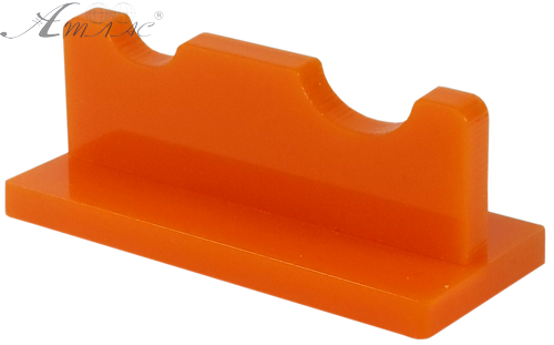 Подставка под две кисточки, оранжевый пластик AS-0062