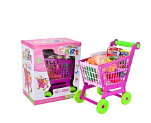 Игрушка Пластиковая Тележка из супермаркета c овощами   W011