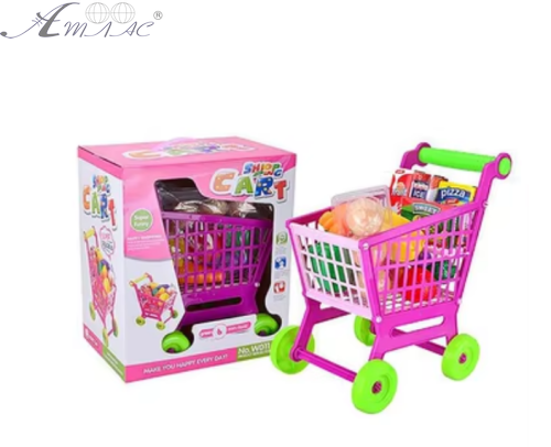 Игрушка Пластиковая Тележка из супермаркета c овощами W011 Игрушка Пластиковая Тележка из супермаркета c овощами W011