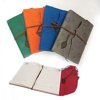 Ежедневник А5 JO кожзаменитель, Бабочки, на кожаном шнурке 162322