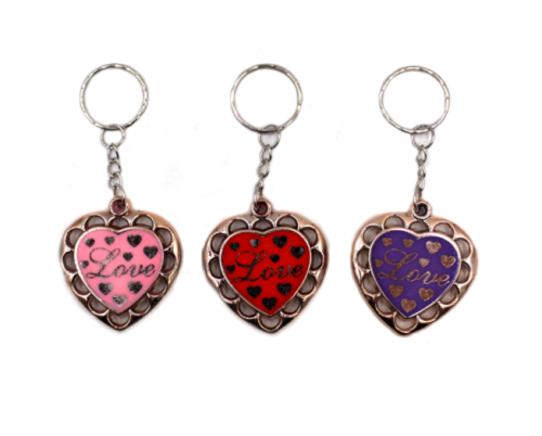 Брелок Сердце Love цвет микс 4 см  07243 