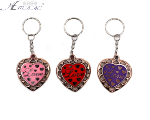 Брелок Серце Love колір мікс 4 см  07243