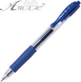 Ручка гелева PILOT G-2 0,5мм синя автоматична  BL-G2-5