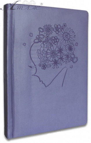 Щоденник недатований А5 Leader лінія, бузковий, блакитний NPD-A5-6, 140606 