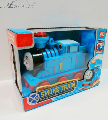 Игрушка Паровозик Томас свет, звук, пар из трубы 15 см  89027