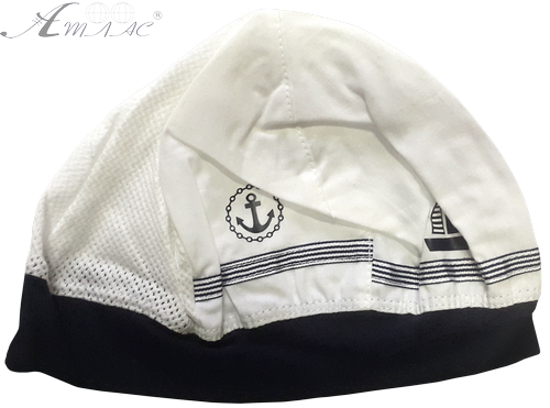 Шапочка трикотажна Marika біла морська 13930