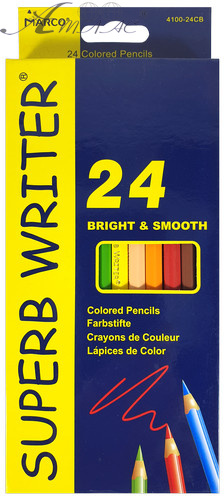 Олівці кольорові Marco Superb Writer 24 кольорів шестигранні 4100-24СВ