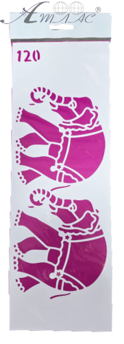 Трафарет для декора мягкий, самоклеящийся № 120 ТМ-120 Трафарет для декора мягкий, самоклеящийся № 120 ТМ-120