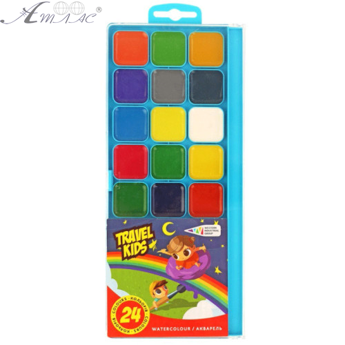 Акварель набор Гамма - Travel Kids 24 цвета 312082 фото 2 Акварель набор Гамма - Travel Kids 24 цвета 312082 фото 2