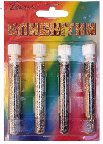 Блискітки (Гліттер) Набір № 7 - 2 гр ( 4 шт ) - Срібло + Срібло Гол + Платина + Мікс AS-2207, А-976 фото 3 Блискітки (Гліттер) Набір № 7 - 2 гр ( 4 шт ) - Срібло + Срібло Гол + Платина + Мікс AS-2207, А-976 фото 3