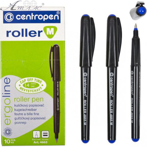 Ручка капиллярная Centropen 0,7 roller Синий 4665