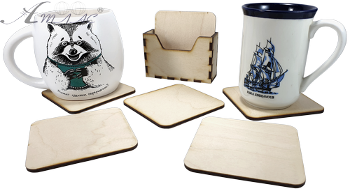 Костери набір підкладок під чашки 6 шт у коробці 9 х 9 см AS-4251, F-0116 фото 2 Костери набір підкладок під чашки 6 шт у коробці 9 х 9 см AS-4251, F-0116 фото 2