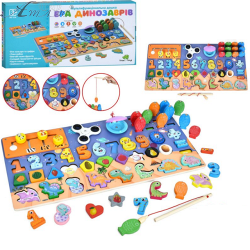 Іграшка Дерев'яна Ера Динозаврів - ігрова дошка  MD1376