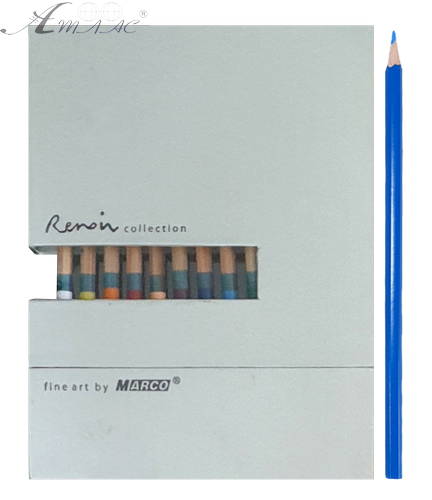 Карандаши акварельные цветные Marco Renoir 12 цветов в подарочной упаковке  3120-12WB