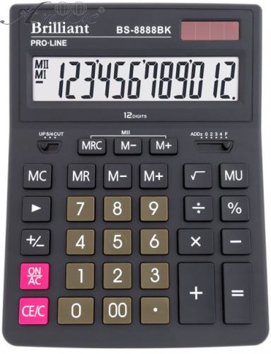 Калькулятор Brilliant настільний 155 х 205 мм  BS-8888BK