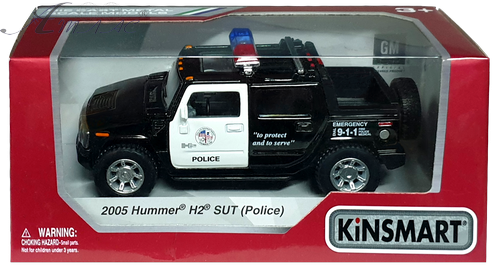 Машинка Kinsmart Hummer H2 SUТ 2005 Police KT5097WР