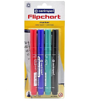 Маркер для Флипчарта Centropen Набор 4 шт.  8550