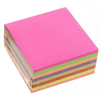 Бумага для заметок цветная НЕ склеенная 76 х 76 мм 500 листов  03166