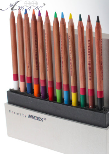 Олівці акварельні кольорові Marco Renoir 12 кольорів у подарунковій упаковці 3120-12WB фото 2 Олівці акварельні кольорові Marco Renoir 12 кольорів у подарунковій упаковці 3120-12WB фото 2