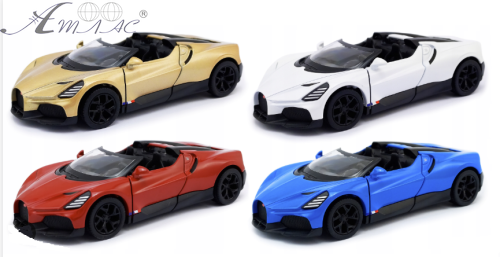 Машинка Kinsmart Bugatti Mistral кабріо метал інерція KT5480W Машинка Kinsmart Bugatti Mistral кабріо метал інерція KT5480W