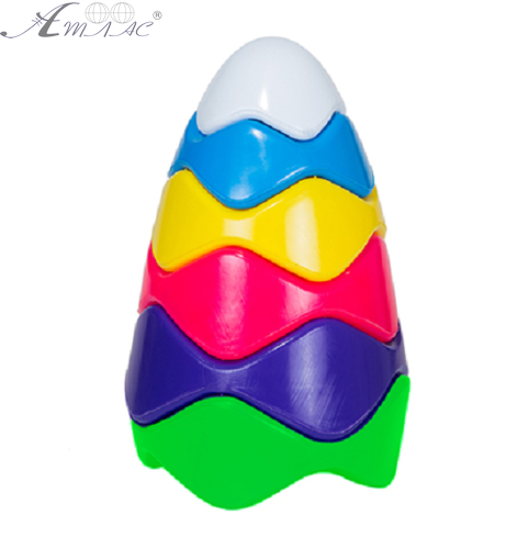 Іграшка Піраміда пластикова Хвиля №3 12 х 20 см  Bamsic  1806