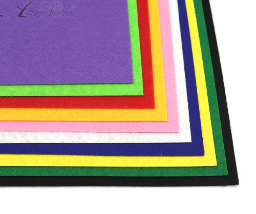 Фетр листовий набір 10 листів 10 кольорів 20 х 30 см х 1,2 мм HQ170-MIX1 Фетр листовий набір 10 листів 10 кольорів 20 х 30 см х 1,2 мм HQ170-MIX1