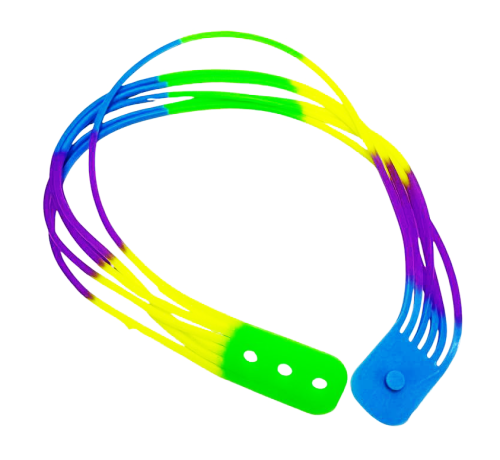 Браслет резиновый детский 40см яркий  10787 фото 2