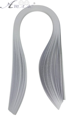 Бумага для Квиллинга  Белая  5мм 50полос 42см  00967