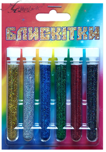 Блестки (Глиттер) Набор № 12 - 2 гр ( 6 шт ) - Золото Гол + Серебро Гол + Синий Гол + Зеленый Гол + Красный Гол + Асфальт Гол AS-2212, А-982 фото 3