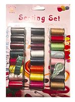 Набір для шиття Ниток 24 кольори з голками  01986