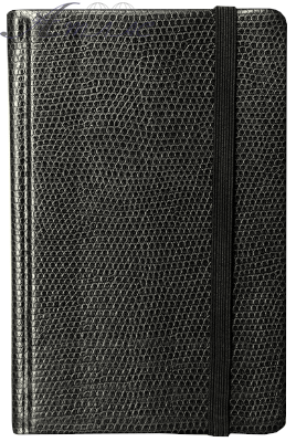 Блокнот на резинке Skiper А5 / 96 Luxury Fashion черный SK-5840