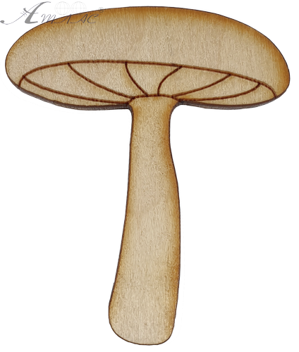 Фигурка фанерная - Гриб Опенок 5.3 см AS-4631, В-0190 Фигурка фанерная - Гриб Опенок 5.3 см AS-4631, В-0190