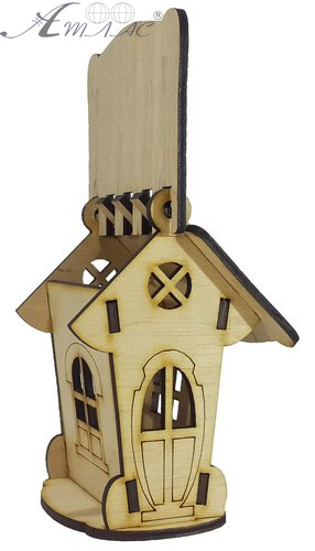 Будинок № 18 Скринька з відкидним дахом 8 х 8 х 12 см AS-4267, F-0147 фото 2 Будинок № 18 Скринька з відкидним дахом 8 х 8 х 12 см AS-4267, F-0147 фото 2