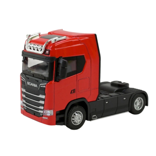 Машинка Автопром Scania грузовик Красный металл свет звук  AP7539AB