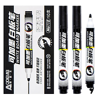 Маркер сухостиральний Odemei 4мм. товстий, чорний  6112