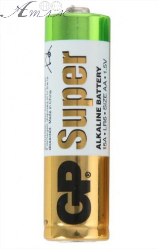 Батарейка пальчикова AA LR6 GP Super 1шт 10.2034р  04665