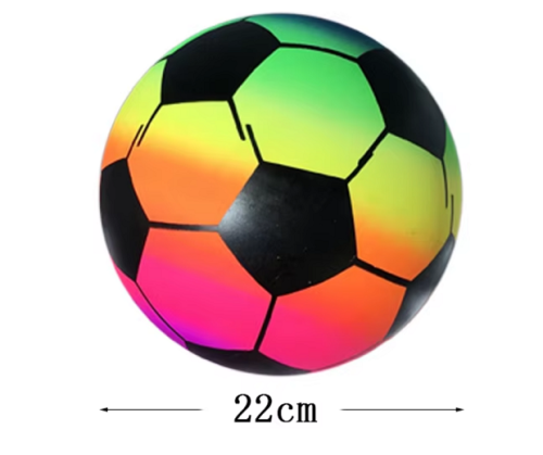 Игрушка Мяч надувной, детский с рисунком неон 22 см  06935 фото 2