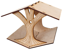 Кормушка № 2 дно как крыша 24.5 х 22.5 х 19.7 см AS-4274, F-0231