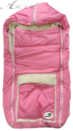 Конверт для немовляти, для дівчинки, в коляску Flav, з натуральним хутром 12919