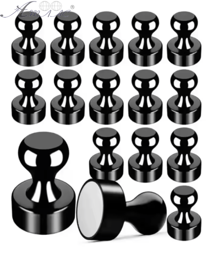 Магніт неодимимовий пішак метал 12х16мм Чорна 1шт  15509