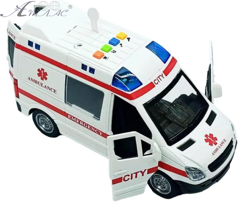 Модель Швидка допомога інерційна + звук  WY590E фото 2