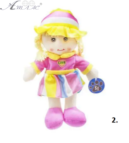 Іграшка М'яка Лялька, Мікс 35 см у пакеті 1422 фото 2 Іграшка М'яка Лялька, Мікс 35 см у пакеті 1422 фото 2