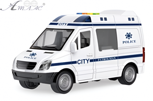 Игрушка Машинка Полиция 22см инерционная свет звук  WY590F