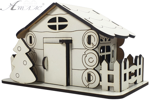 Будинок № 15 с рухомими дверима, з МДФ 15 х 8 х 9 см AS-6251, М-2088 фото 3