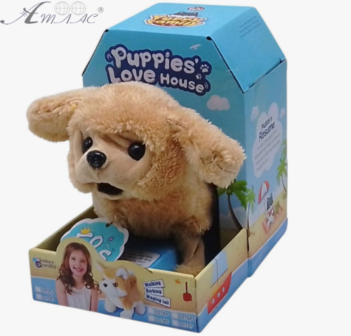 Інтерактивна іграшка Пісик бежевий ходить і гавкає 16336 Інтерактивна іграшка Пісик бежевий ходить і гавкає 16336