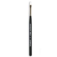 Кисть синтетическая плоская Synt.Toray № 8 черная, толстая ручка 18 см 1212