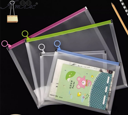 Папка на блискавці бігунок А5+ прозора  220027