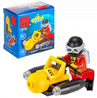 Игрушка Конструктор Brick Pigboat Подводный скутер 25 деталей  1210  