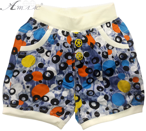 Шорти х/б р. 2-5 р. у яскравий кружечок 14718