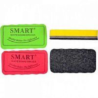 Губка для дошки сухостираюча прямокутна 4 кольори 10 х 5,5 см  08019